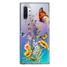 For Samsung Galaxy Note 10 Plus Shockproof Spring Flowers Butterflies Case