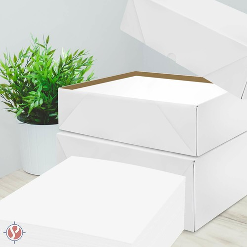 Case of White Letterhead Folding Boxes - Size 7 1/4" x 10 1/2" x 2" - 200 Boxes - Picture 4 of 4