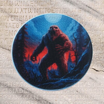 Sasquatch Patch Iron-on Applique Mythical Creature Cryptid Realistic