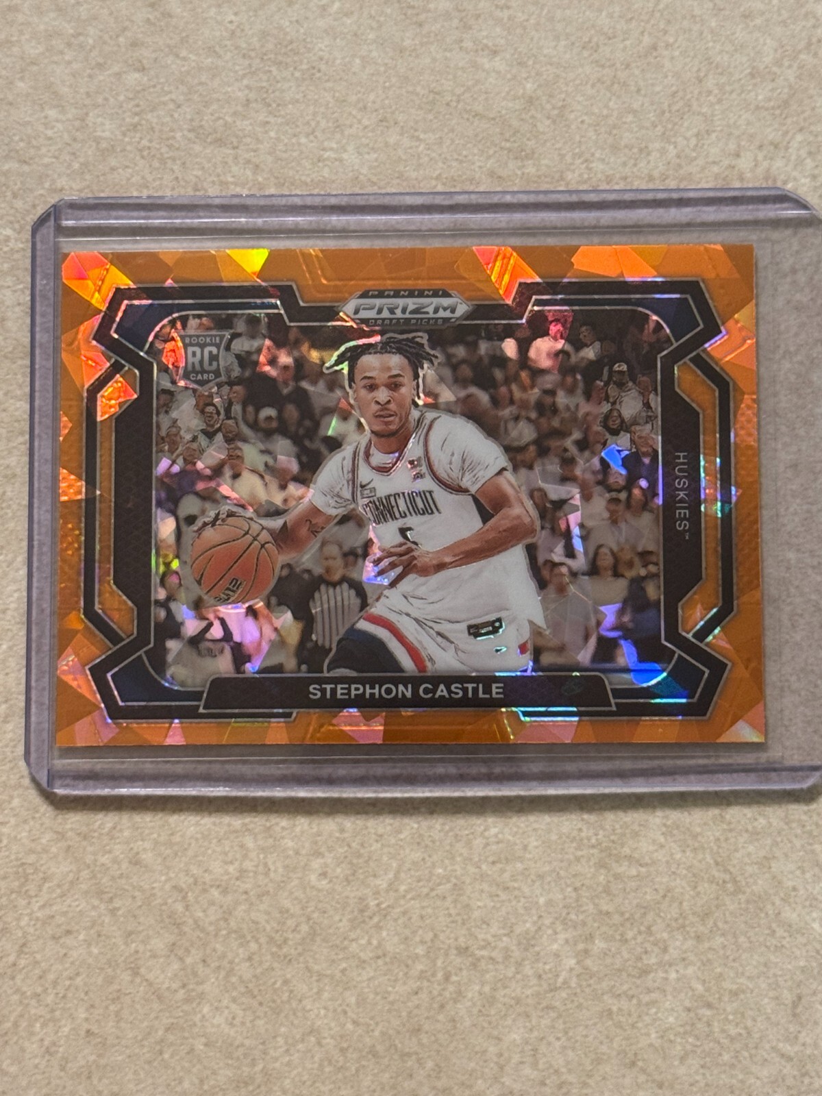 2024 Panini Prizm Draft Picks - Stephon Castle #17 Orange Ice Prizm...