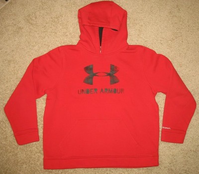 under armour storm hoodie red