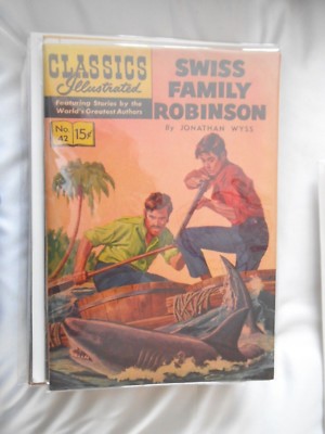  CLASSICS-ILLUSTRATED.SWISS FAMILY ROBINSON.RARE ISSUE
