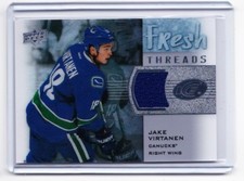 15-16 2015-16 Upper Deck Ice Fresh Threads #FTJV Jake Virtanen Vancouver Canucks