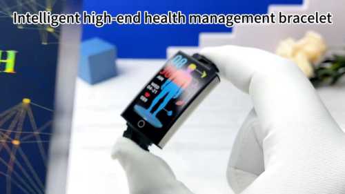 Kuzney TK76 Bluetooth Smartwatch ECG Monitor Pulse Therapy Fitness Tracker Pink - Video 1 of 1