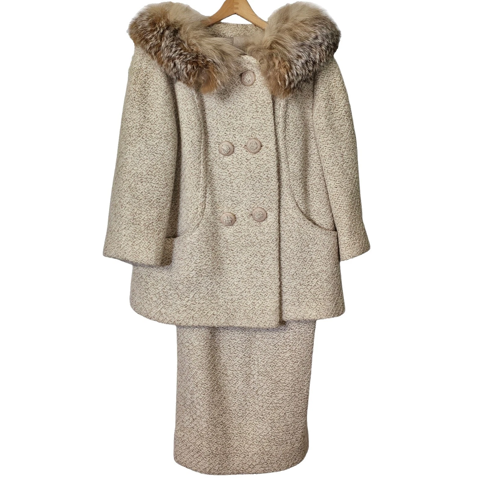 Trajes Vintage 1960s de piel, juegos y Suit Separates para Mujeres