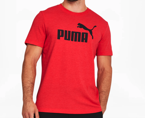 🔥🔥 Puma Mens No. 1 SL Black Red Essential T-Shirt 🔥🔥 Puma Mens No. 1 SL Black Red Essential T-Shirt