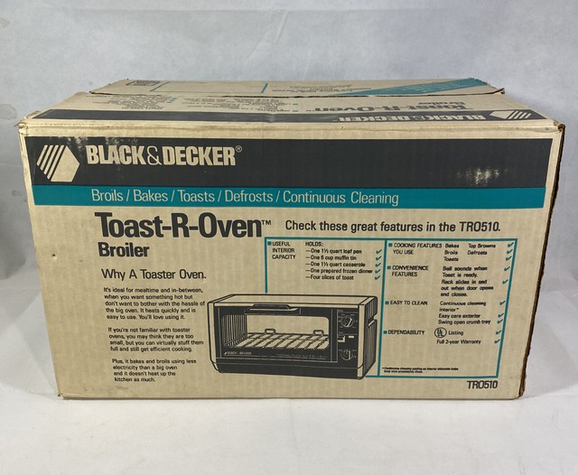 Black and Decker Spacemaker Toaster Oven Broiler TRO510 for sale online eBay