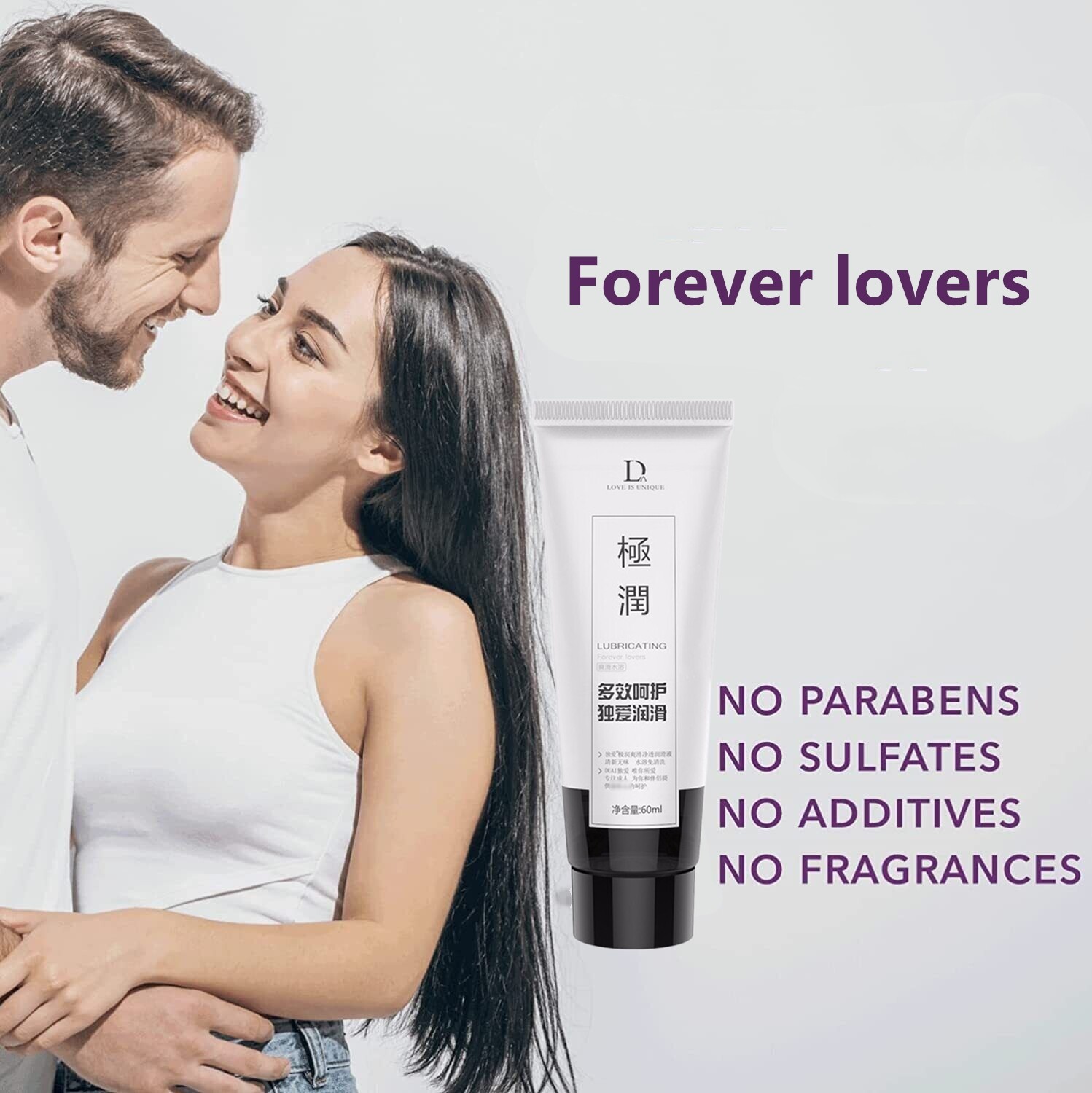 Lube Personal Sex Lubricant Water-Based Long Lasting Easy Clean Women Men Adult