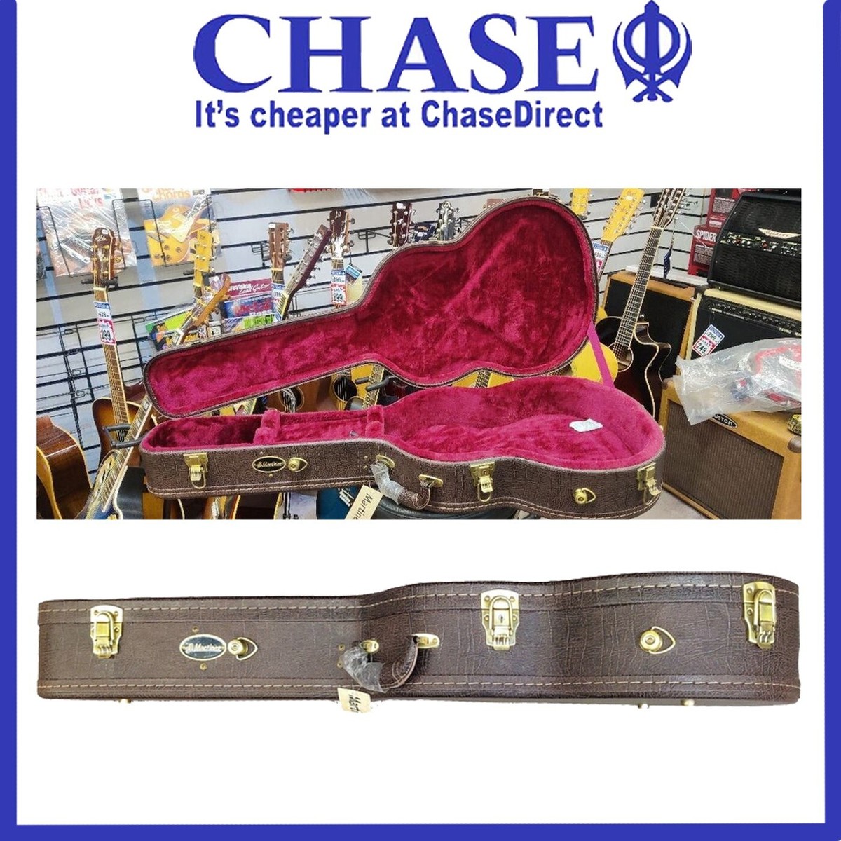 Martinez Deluxe Dreadnought Acoustic Classical Guitar Hard