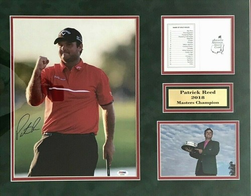 Patrick Reed signed/Framed 11x14 photo- 2018 Masters Champ - PSA Authenticated - Picture 4 of 4