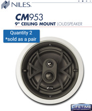2- Niles Cm953 9" Ultimate Pro Audiophile Grade Loudspeakers $1000 Retail