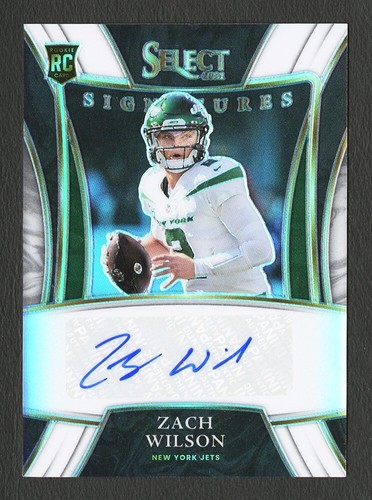 Zach Wilson #SSP-ZWI 2021 Panini Select Signatures Select card