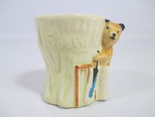 Keele Street Pottery 1950's Sooty Playing Cricket Egg Cup