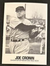 1979 TCMA Renata Galasso Joe Cronin Baseball Card #65 Red Sox Shortstop VG O/C