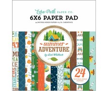 Echo Park Paper SUMMER ADVENTURE Camping Theme 6x6 Scrapbook Paper Cardstock Pad