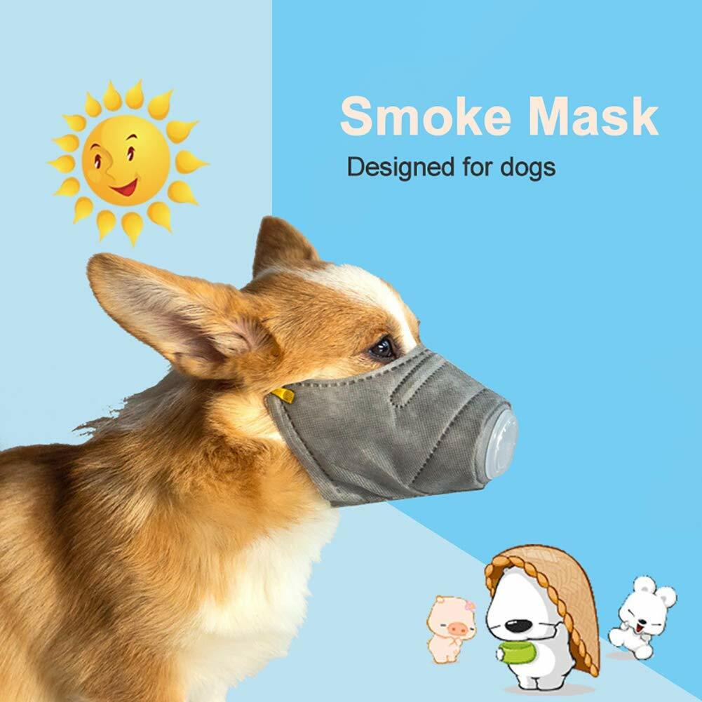 Adjustable Dog Masks Pet Mask Anti Smoke Fog PM2.5 Puppy Mouth Guard