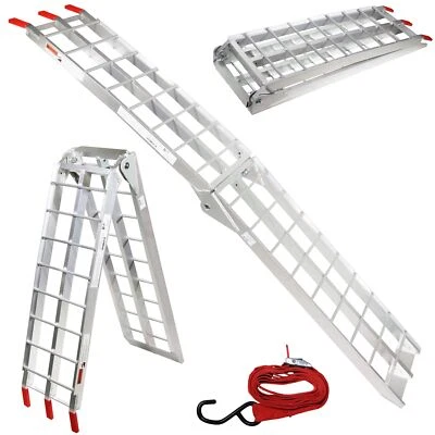 HELO GMBH & CO. KG Auffahrrampe klappbar Alu 680kg pro Paar Rampe Laderampe Verladerampe Schiene