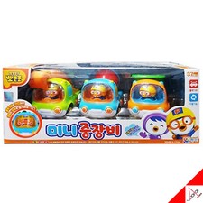 Pororo Mini Construction Car 3pcs Toy Set Pull Back Gear Korean TV Animation
