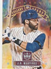 2018 DIAMOND KINGS J.D. MARTINEZ OF RED SOX #10 GALLERY OF STARS SP