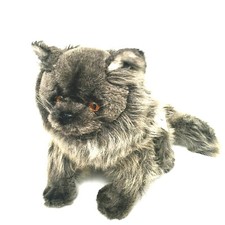 Vintage Avanti Applause Grey Persian Plush Cat Italy 933 Original Tags 1984