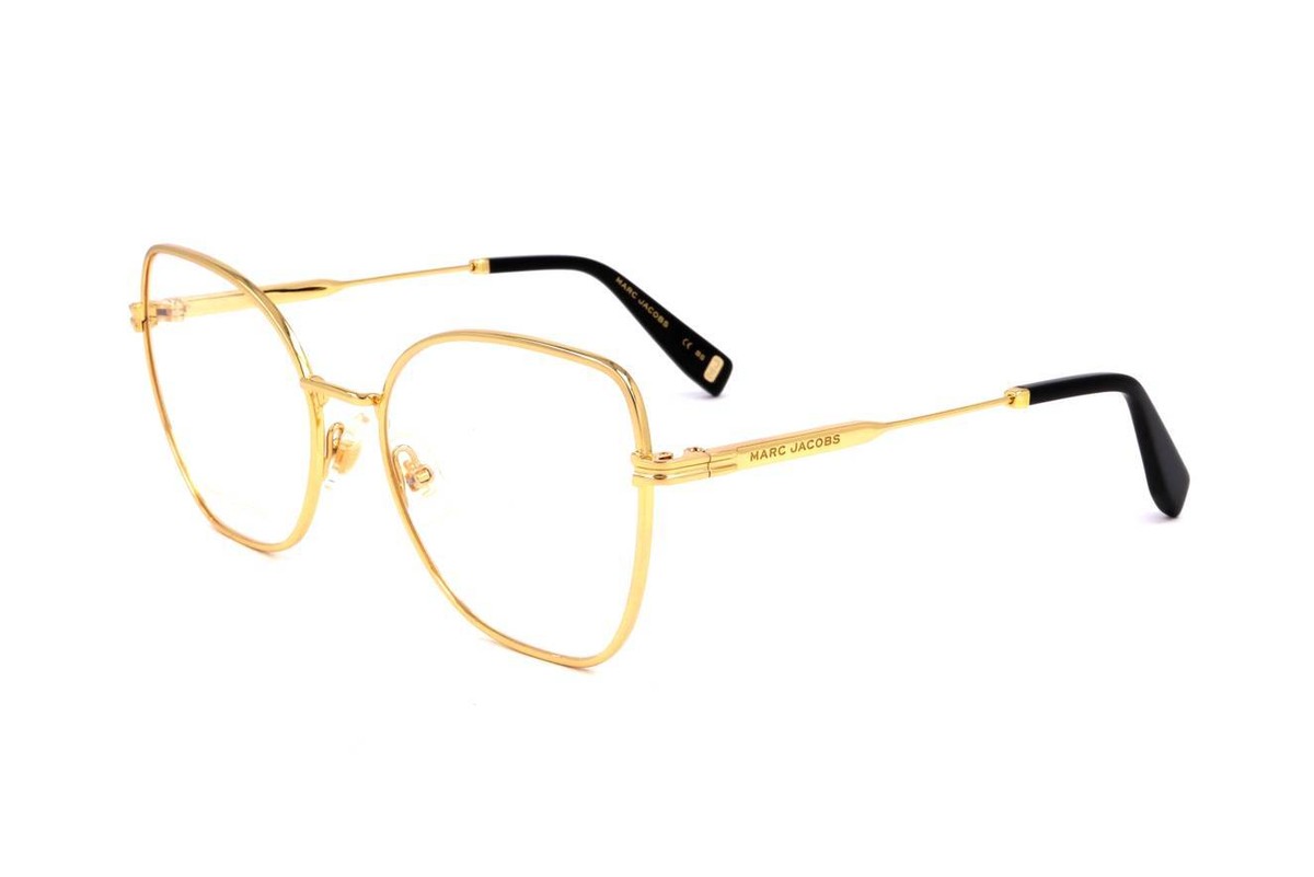 Marc Jacobs ハタフライフレムメカネ MJ1019 001 Marc Jacobs MJ 1019 001 YELLOW GOLD 54/18/140 Women's