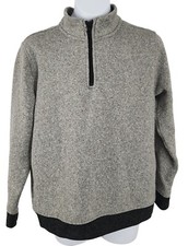 Boy's Youth Old Navy Soft Pullover 1/4 Zip Gray Size Large 10-12 Heathered