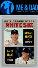 2019 Topps Heritage #7 White Sox 2019 Rookie Stars Michael Kopech  Caleb Frare