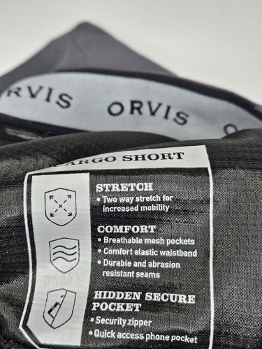ORVIS Gray Cargo Stretch Shorts Size 34 - Picture 13 of 17