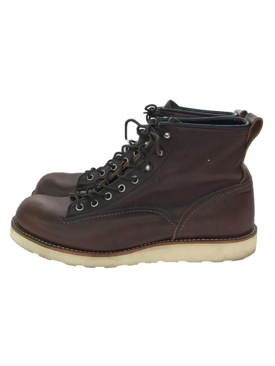 Women 10.0US Red Wing Lace-Up Boots Lineman//Brw/Leather/2906 489