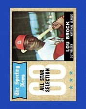 1968 Topps Set-Break #372 Lou Brock VG-VGEX *GMCARDS*