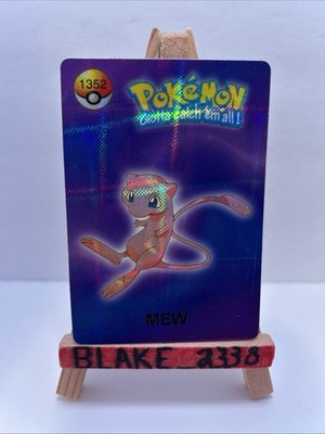 Classic 1999 Pokemon Vending Prism Sticker - Mew Solo Gallery #1352