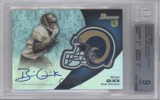 2012 Bowman Chrome Rookie Auto Brian Quick #BCRA-BQ BGS 9 MINT Auto 3b8