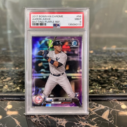 2017 Bowman Chrome Rookie Aaron Judge /250 Purple Refractor #56 PSA 9