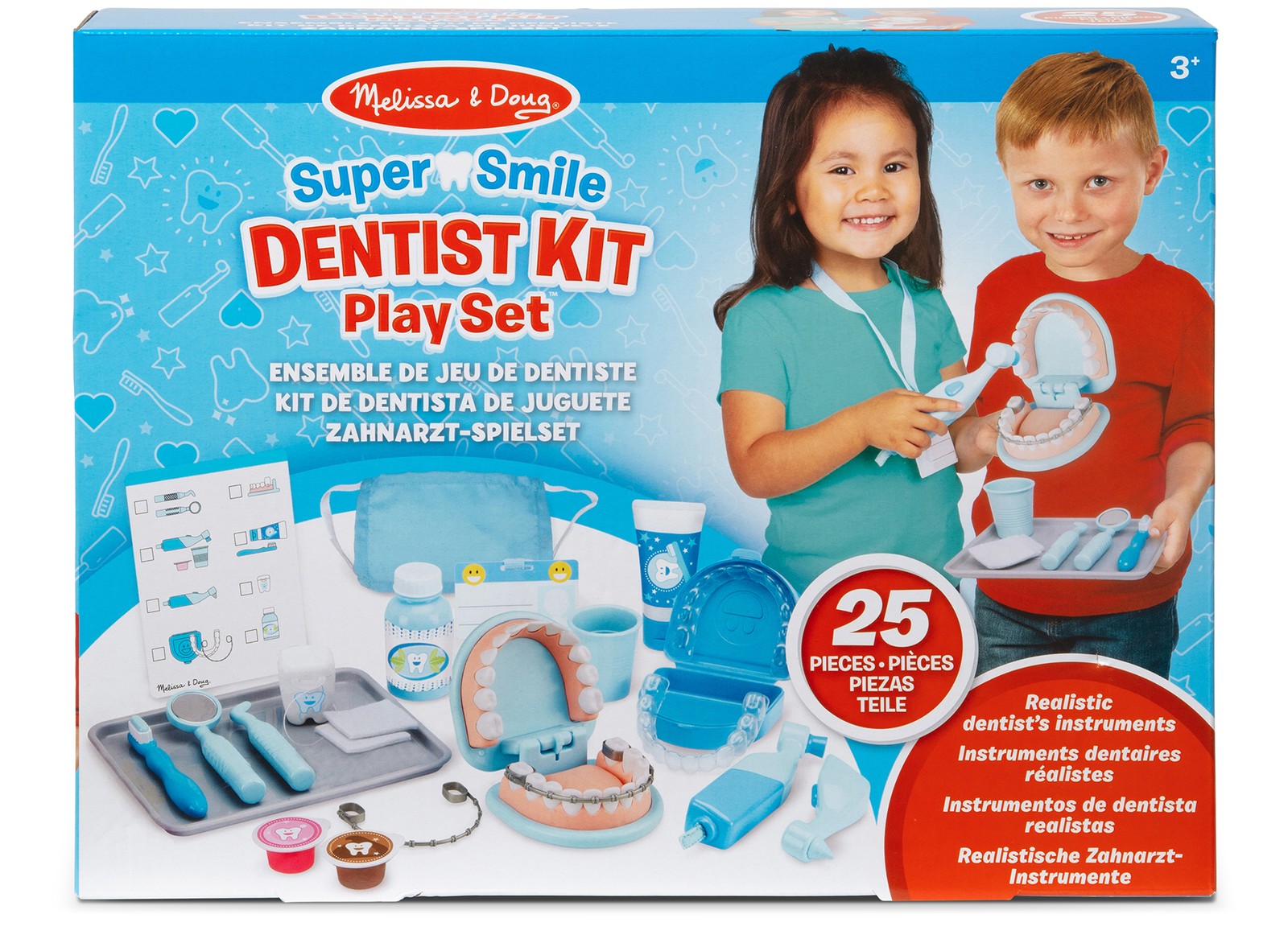 Coffret Dentiste Melissa and Doug pour soigner les dents des peluches et apprendre l'hygiène