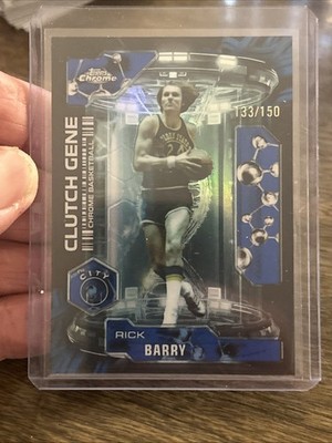 2025-26 Topps Chrome Clutch Gene Rick Barry Warriors #CG-29 /150