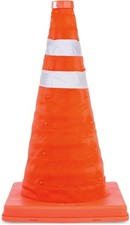 4x Portable Traffic Cones Reflective Road Parking Cone Pop Up Collapsible 18"