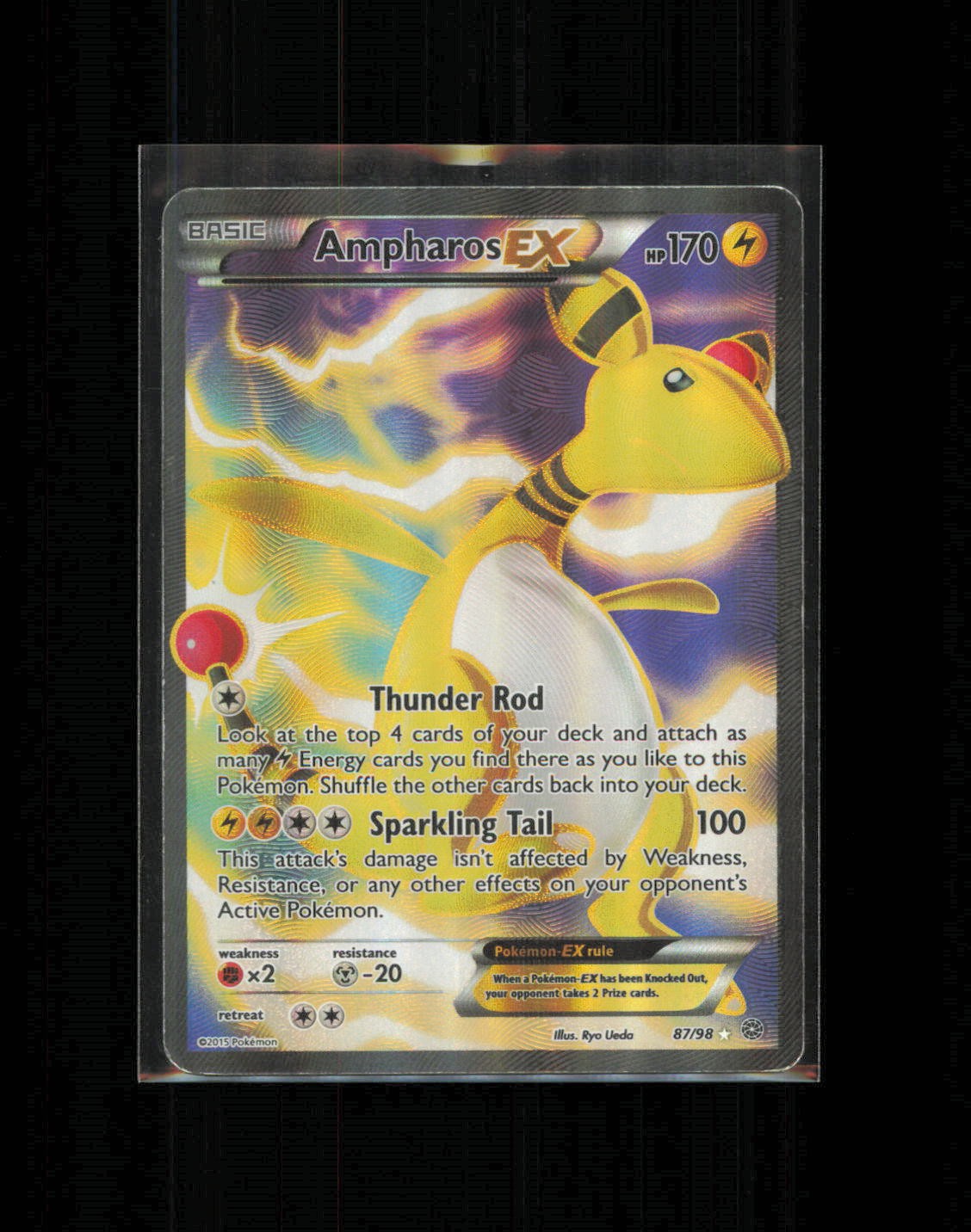 Ampharos EX (87 Full Art) 87/98 XY - Ancient Origins MP Ultra Rare