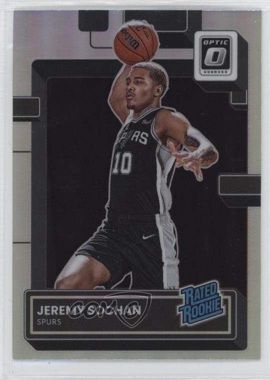 2022-23 Panini Donruss Optic Rated Rookie Holo Prizm Jeremy Sochan #236 10qd