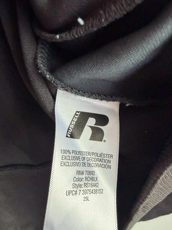 Russell Dri-Power 360 Black/Grey Full Zip Track Jacket Size L 3