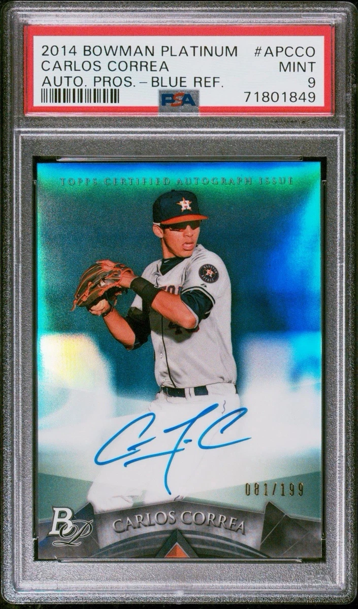 Bowman Carlos Correa Baseball 2014 Season Sports Trading Cards