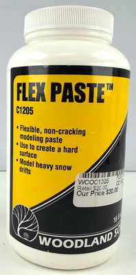 Woodland Scenics C1205 Flex Paste 16 fl oz Modeling Paste Jar New
