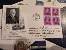 WWII Ace SAMUEL E. HAMMER 90th FS /80th FG 5Vs Died 1953 Signed FDC VERY SCARCE!