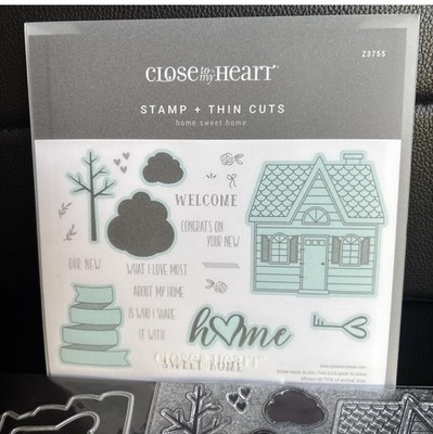 CTMH Stamp & Thin Cuts HOME SWEET HOME Scrapbooking & Card Making New