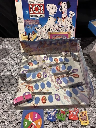 Vintage 1991 Milton Bradley Walt Disney 101 Dalmation 3D Board Game Complete