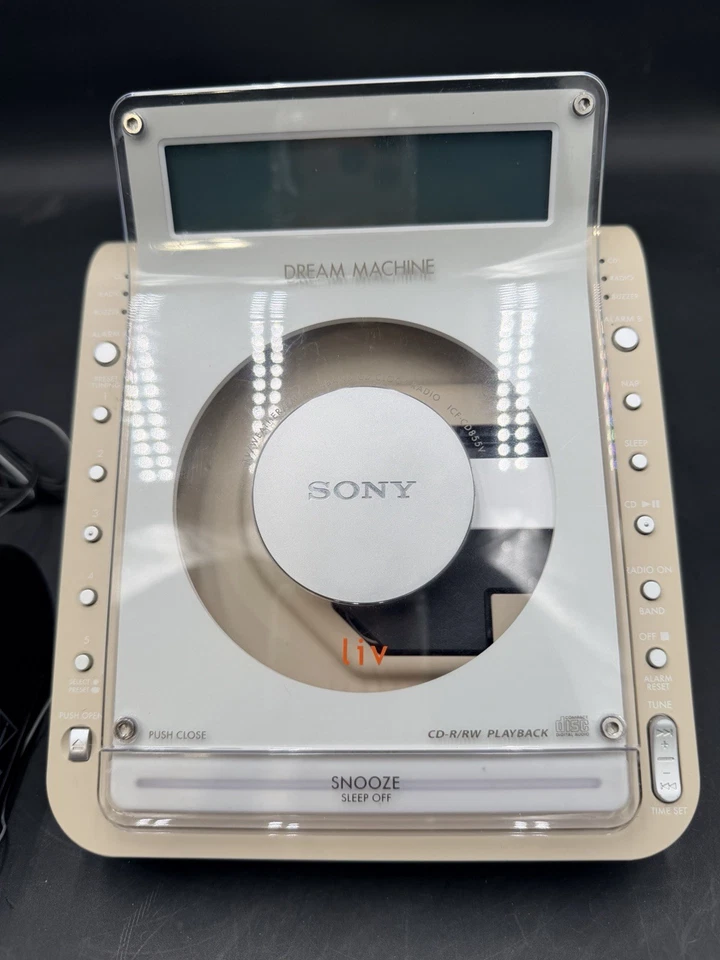 Sony Dream Machine ICF-CD855V Clock Radio CD Player 100% WORKING SEE VIDEO - Image 2 of 4