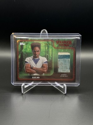 Lucas Sinclair 2025 Topps Stranger Things Authentic Costume Relic Green /99