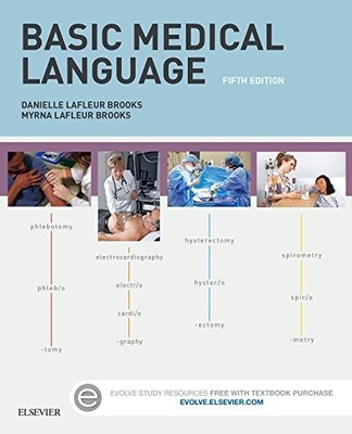BASIC MEDICAL LANGUAGE WITH FLASH CARDS, 5E By Lafleur Brooks Rn Myrna Bed VG