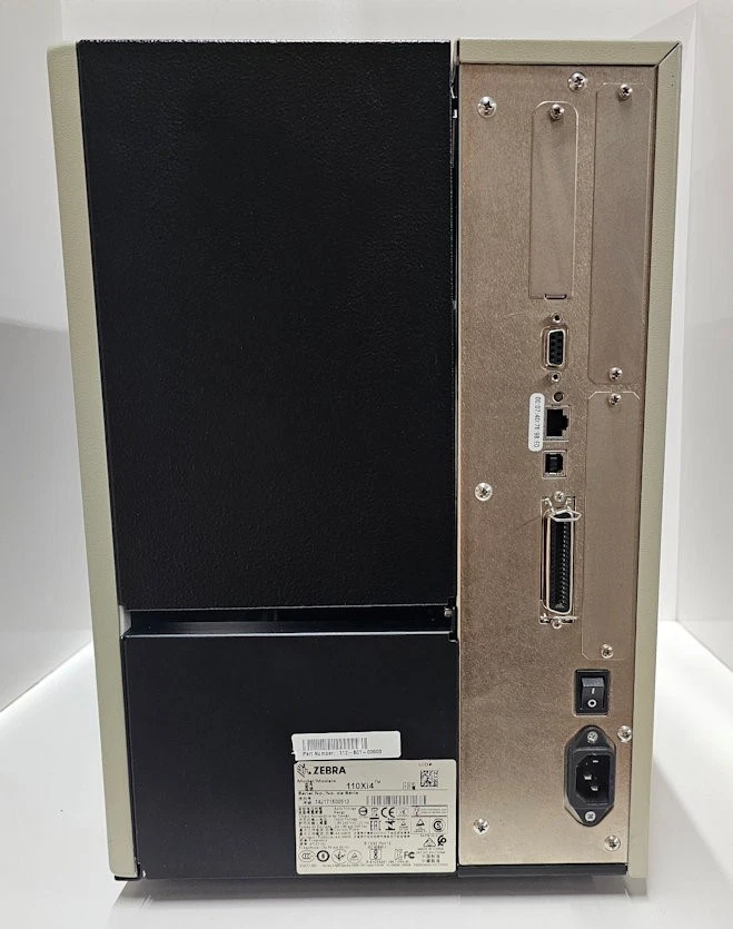 Low Use 5,500" Zebra 110Xi4 203 dpi Thermal Transfer Label Printer Ethernet USB - Image 3 of 4