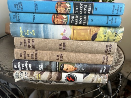 Lot of 7 Vintage Hardy Boys & Boys Bookshelf Books - Classic Hardcover Fantastic - Bild 7 von 24