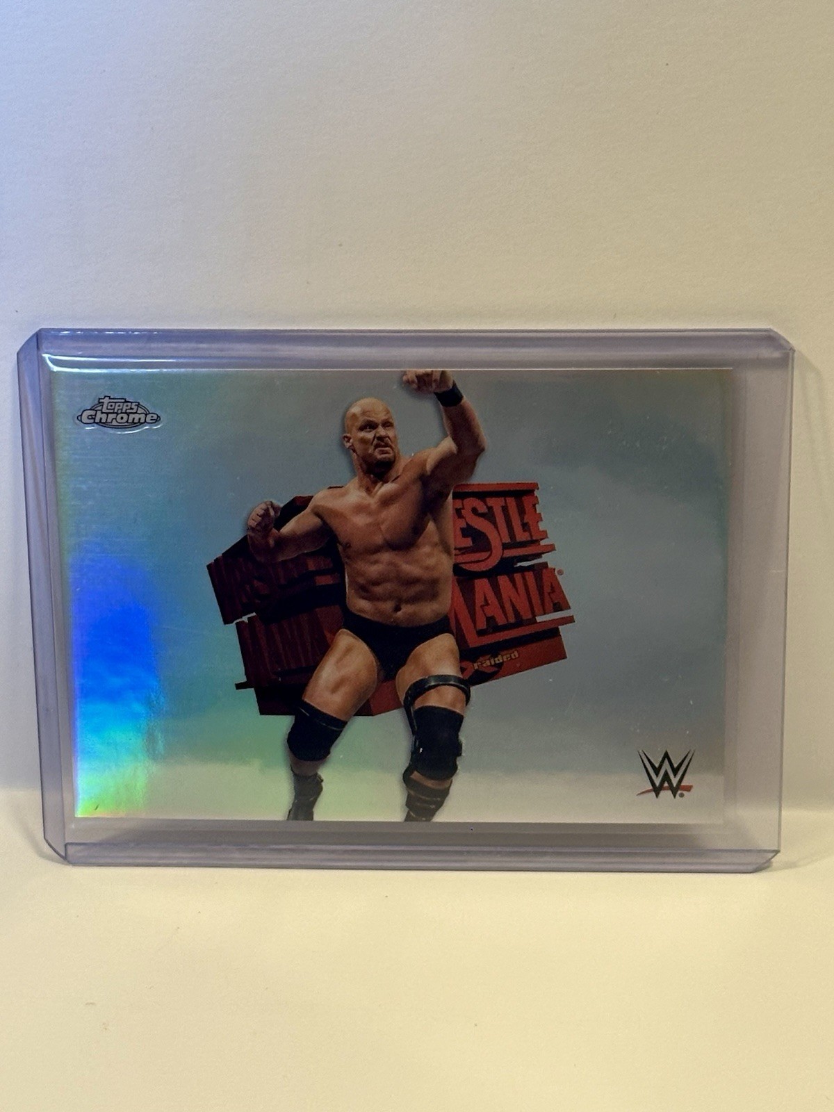 2025 Topps Chrome WWE Stone Cold Steve Austin Mania Insert SSP #MNA-SC